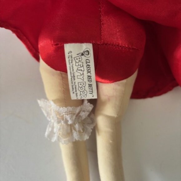 Classic Red Betty Boop Plush 16” 1999 Kelly Toy Red Dress Heart Garter Stand - Picture 6 of 13